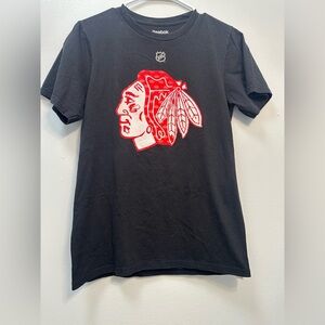 Reebok Kids Black Tee with Red Graphic
